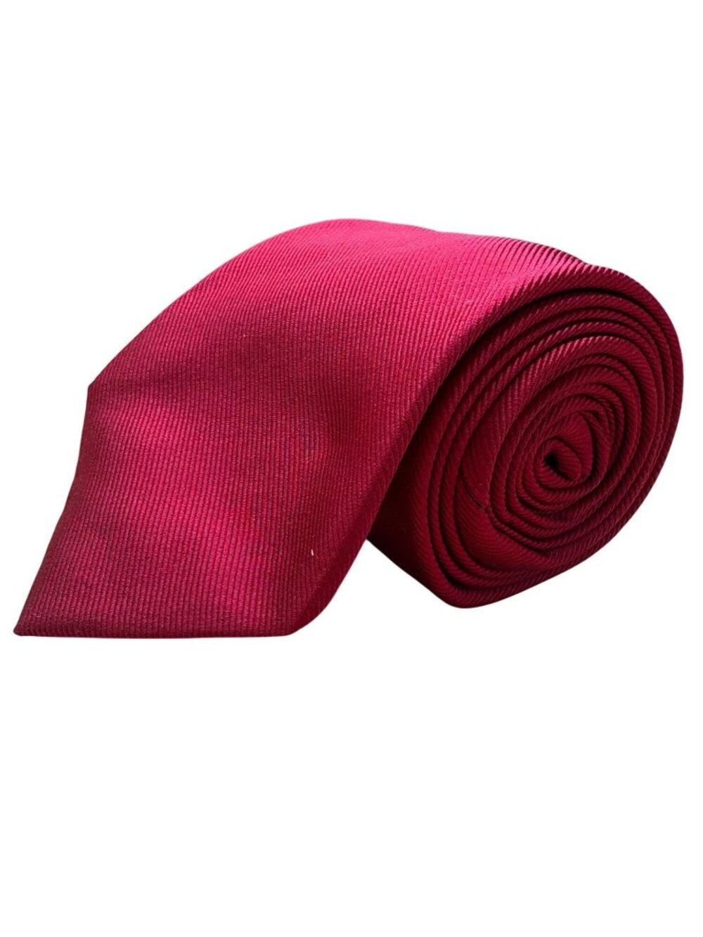 Ben Silver Mens Red Silk Necktie Classic Design Elegant Formal Wear